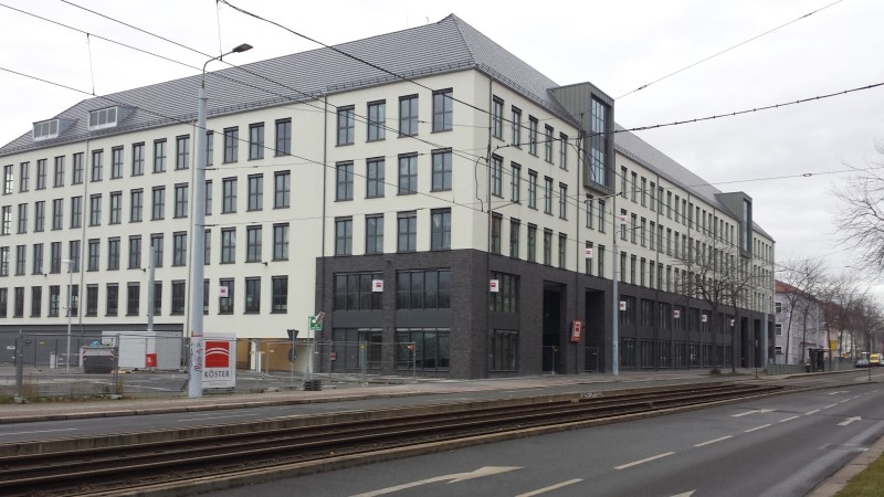 Neuer Bürokomplex "NEO " auf der Großenhainer Straße   Foto: Frank Loose