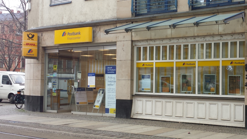Postbank und Post schließen Ende März ihre Filiale in Altpieschen   Foto: Frank Loose