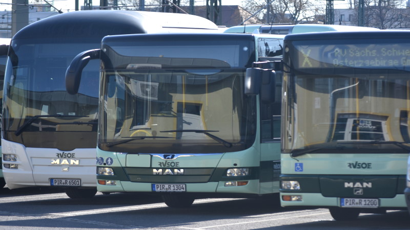 Freistaat fördert mit 17,3 Millionen Euro Anschaffung neuer Linienbusse   Foto: MeiDresden.de