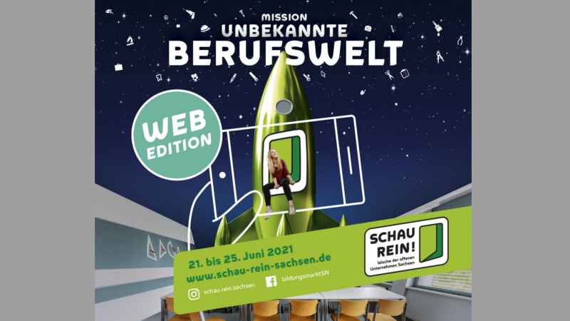 SCHAU REIN! web-Edition: Buchungs- und Anmeldestart für Schüler*innen. © Sandstein Neue Medien GmbH