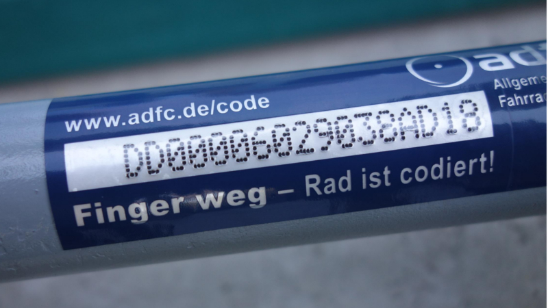 Viel nachgefragte ADFC-Fahrradcodierung jetzt ohne Schlange © ADFC Dresden