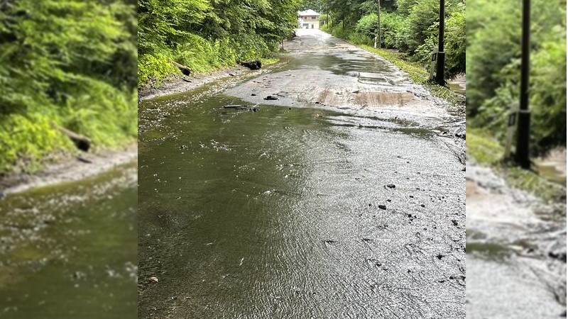 Juli-Hochwasser im Landkreis: Rund 4,5 Millionen Euro Schaden an Staats- und Kreisstraßen    Foto:Landratsamt Pirna - Landkreis Sächsische Schweiz Osterzgebirge