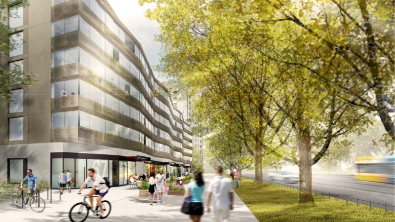 Grundstein für Neubau in Johannstadt-Süd gelegt - Visualisierung ©Leinert Lorenz Architekten