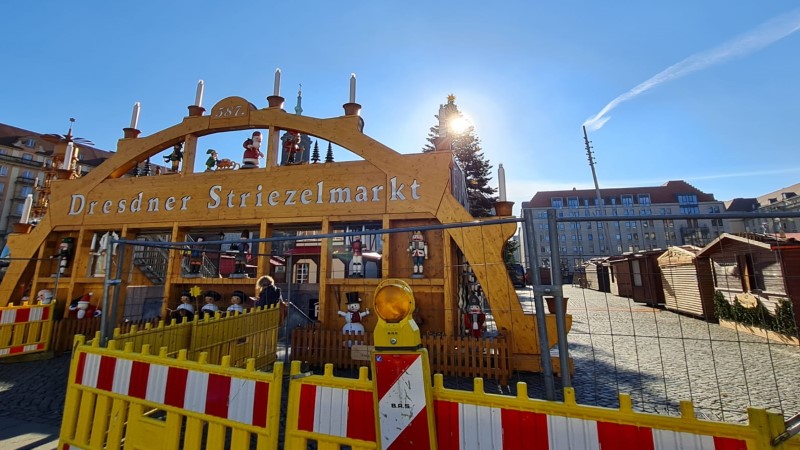 Unter welchen Voraussetzungen kann der Dresdner Striezelmarkt überhaupt stattfinden?  Foto: Rotzsch