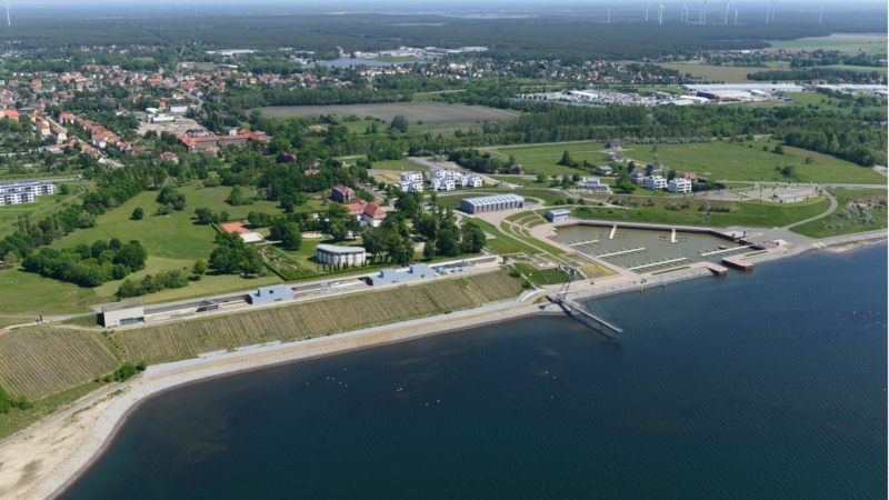 Grossraeschener See Hafen 2021 © LMBV