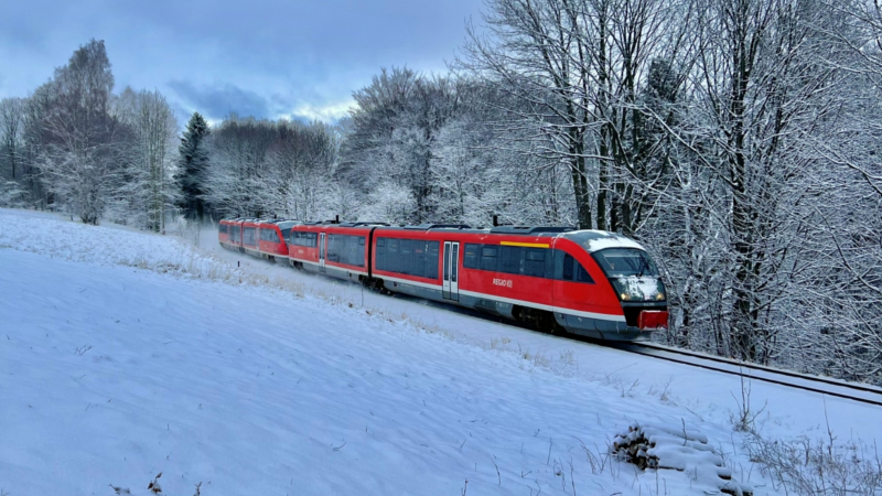 Mit Bus und Bahn in den Schnee ins Osterzgebirge © Oliver Neitzel