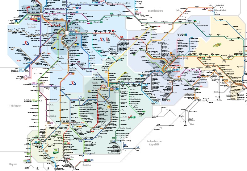 Eine Karte für alle Bahnstrecken in ganz Sachsen  Grafik: © VVO