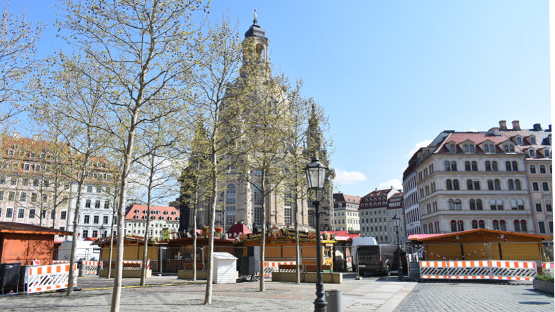 Dresdner Herbstmarkt 2022 auf dem Neumarkt ©MeiDresden.de