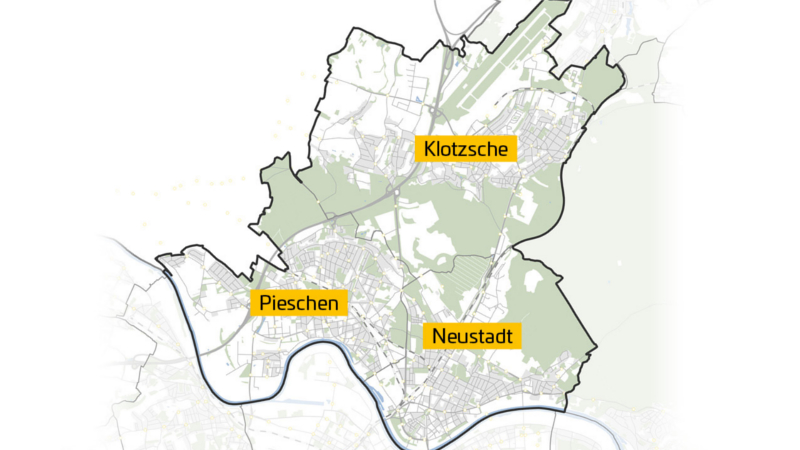 MOBIshuttle Bediengebiet Karte  ©Dresdner Verkehrsbetriebe AG