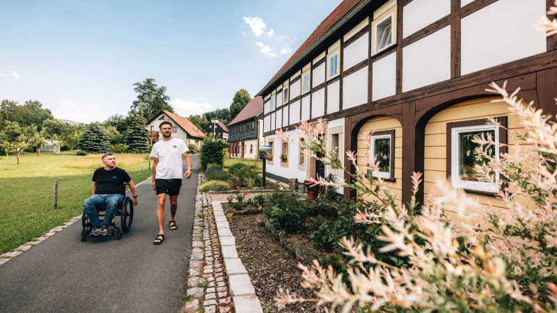 Barrierefreie Route in Großschönau  Foto:  © Philipp Herfort