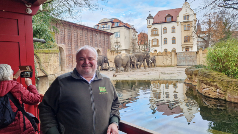 Motiviert ins neue Zoojahr - Zoodirektor Jörg Junhold zählt auf die Leipziger und ihre Gäste ©Zoo Leipzig