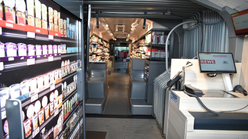 REWE und Deutsche Bahn starten Einkaufs-Bus für ländliche Gebiete - Vorstellung auf der Grünen Woche in Berlin  Foto: © MeiDresden.de/Mike Schiller