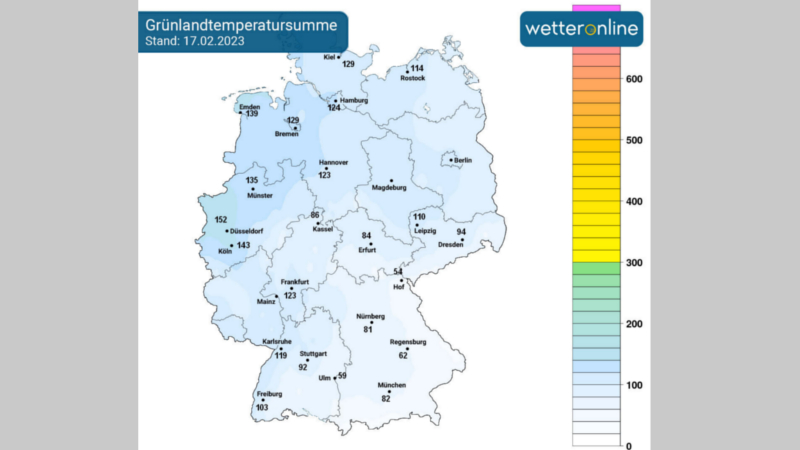 WetterOnline Temperaturkarte ©WetterOnline