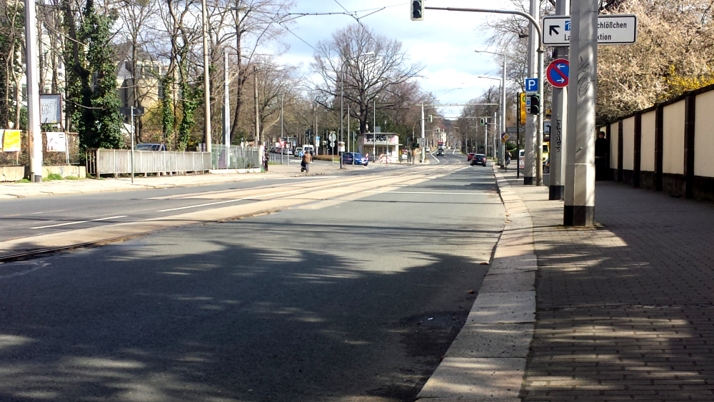 Die Bautzner Straße ist  bald für 25 Monate dicht. Unter anderem soll die Priessnitzbrücke in Höhe Diakonissenkrankenhaus komplett erneuert werden. ©MeiDresden.de/ Frank Loose