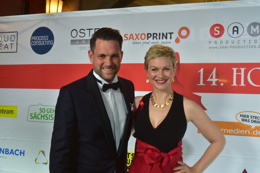 SAT1 Moderatoren-Duo Matthias Killing und Karen Heinrichs (Archiv 2019)  Foto: © MeiDresden.de/Mike Schiller