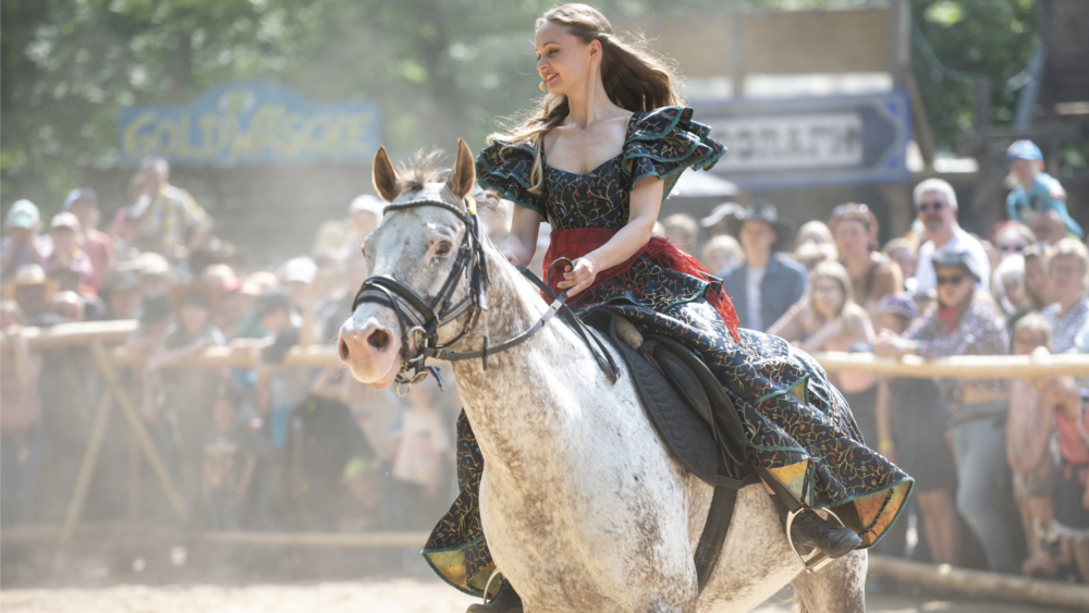 30. Karl May Festtage - LBS Reiterin ©Norbert Millauer/Stadtverwaltung Radebeul 