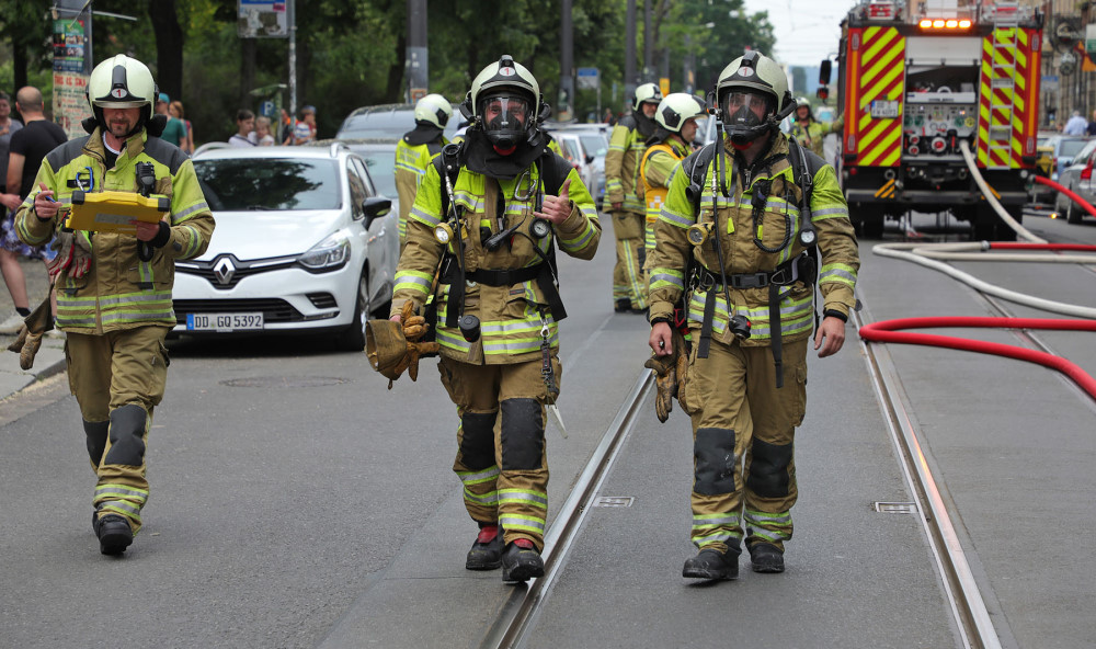 © Roland Halkasch Der Angriffstrupp konnte unter Atemschutz den Brand binnen weniger Minuten löschen.