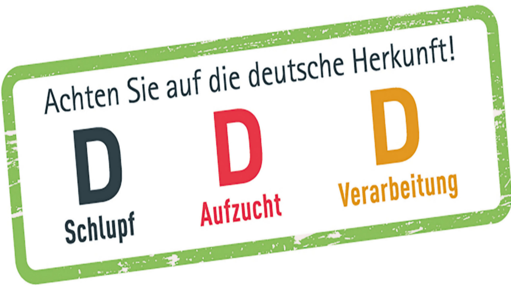 Beim Einkauf von Geflügelfleisch sollte man auf die deutsche Herkunft, zu erkennen an den „D“s auf der Verpackung, achten. Diese stehen für eine streng kontrollierte heimische Erzeugung nach hohen Standards für den Tier-, Umwelt- und Verbraucherschutz. Foto: DJD/www.deutsches-geflügel.de