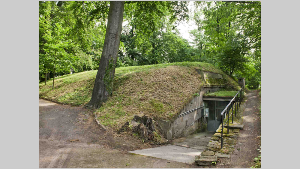 Der Eingang zum Kriegspulvermagazin © Festung Königstein gGmbH