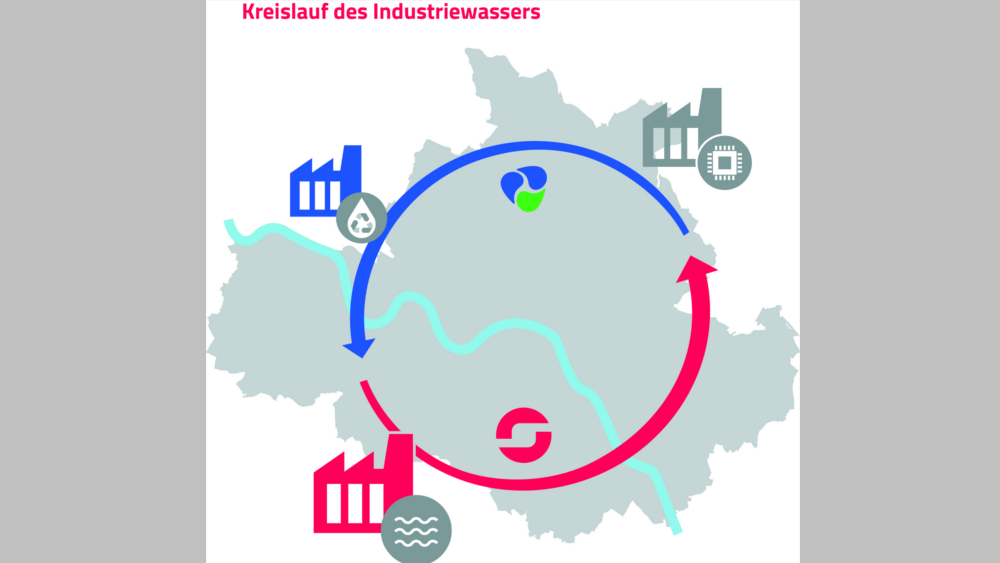 Grafik Kreislauf Wasserwirtschaft ©SachsenEnergie