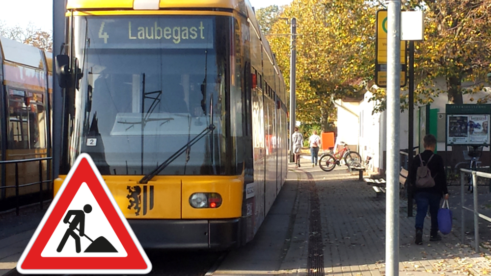 Ab Freitag Bauarbeiten in Mickten ©MeiDresden.de