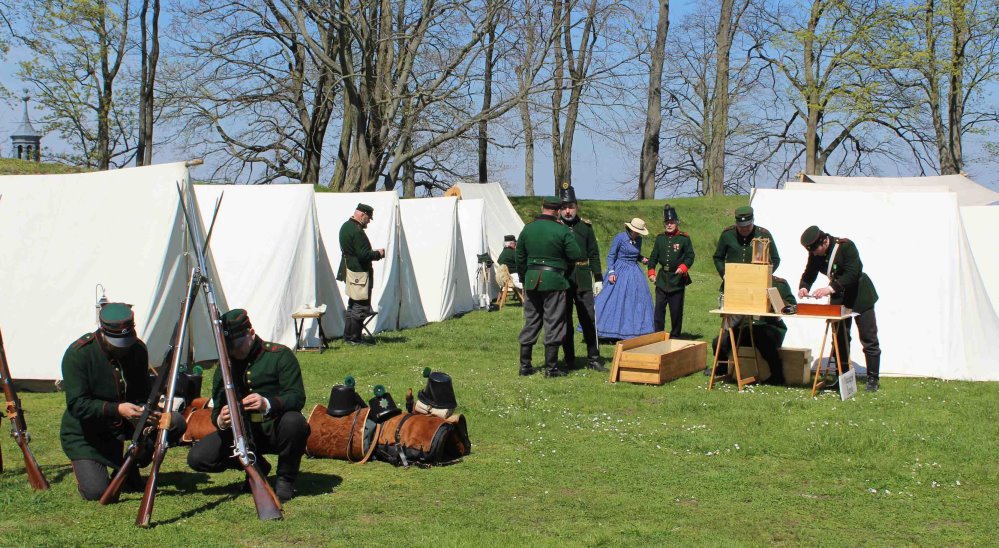 Jäger Bataillon im Feldlager   © Festung Königstein gGmbH