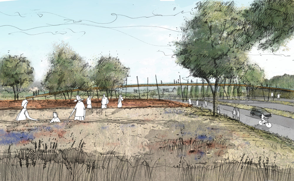 Perspektive Südpark Brücke   © Landeshauptstadt Dresden