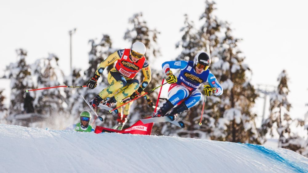 SkiCross-Wochenende beim Weltcup in Oberwiesenthal am Fichtelberg im März 2024 © Gepa Pictures