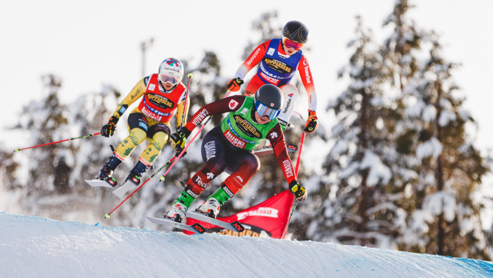 SkiCross-Wochenende beim Weltcup in Oberwiesenthal am Fichtelberg im März 2024 © Gepa Pictures