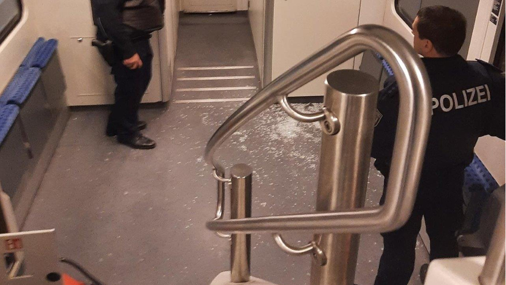 Blick von oben auf die Zerstörung ©Bundespolizei