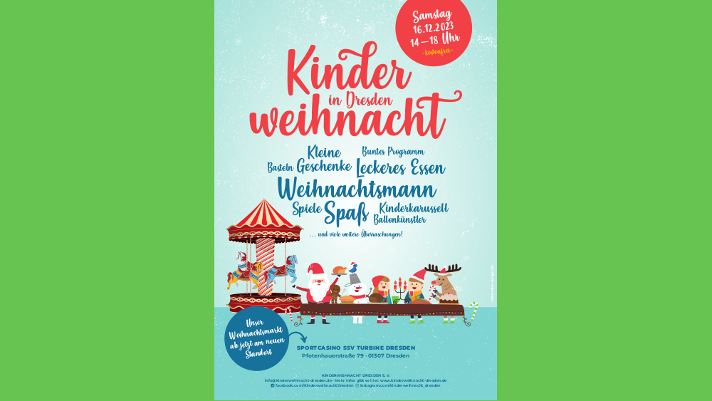 Kinderweihnacht 2023 Plakat ©Kinderweihnacht Dresden e.V.