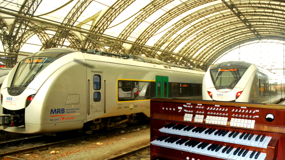 Silbermann SoundTrain. Orgelklang trifft Regiobahn ©MeiDresden.de (Bildmontage)