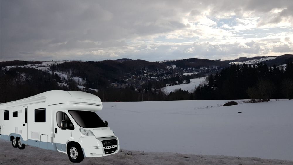 Abenteuer Wintercamping Sicher und warm durch die kalte Jahreszeit - TÜV Nord gibt Tipps ©MeiDresden.de (Bildmontage)