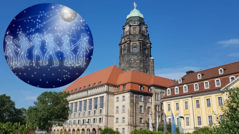 Nachtschicht 2024: Auftrag für 18er Party im Rathaus vergeben ©MeiDresden.de (Bildmontage)