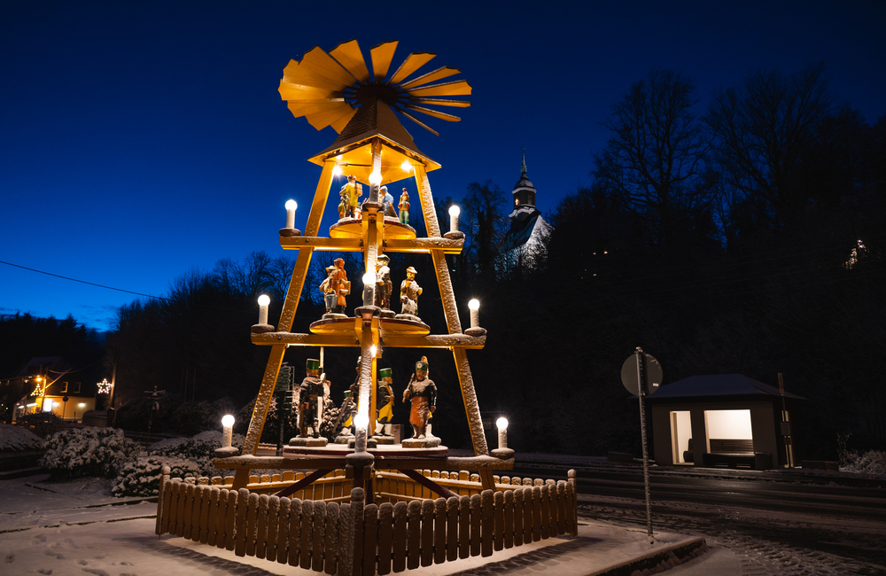 Gornsdorfer Pyramide: Foto Patrick Eichler/ Greifensteinregion