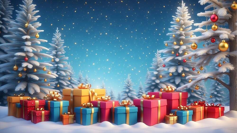 Weiße Weihnachten- mehr als nur ein Traum? . Foto Gert Altmann (Pixabay) AI generiert
