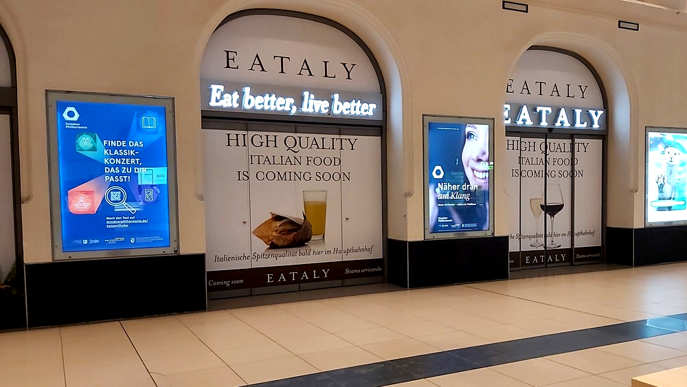 Eat better, live better heißt es  ab 25.März im EATALY im Dresdner Hauptbahnhof. Foto: MeiDresden.de