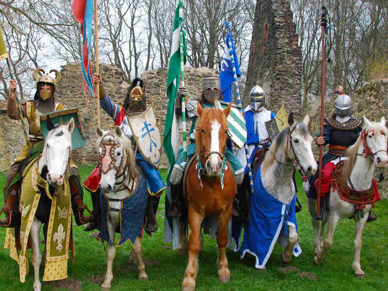 Ritterquartett in Altzella. Foto: bibow communication GmbH