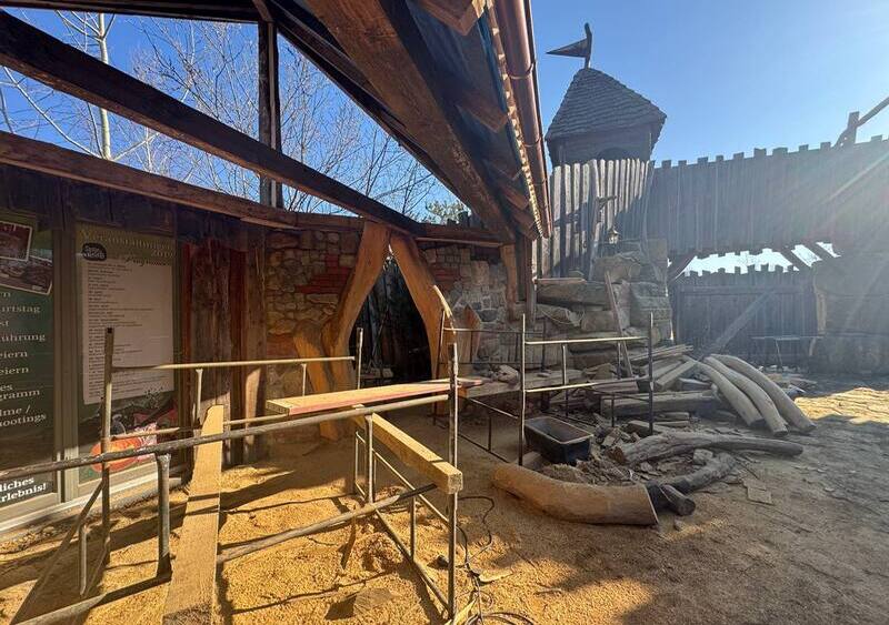 Noch wird überall fleißig gewerkelt. Foto: Mystery Park Steinreich 