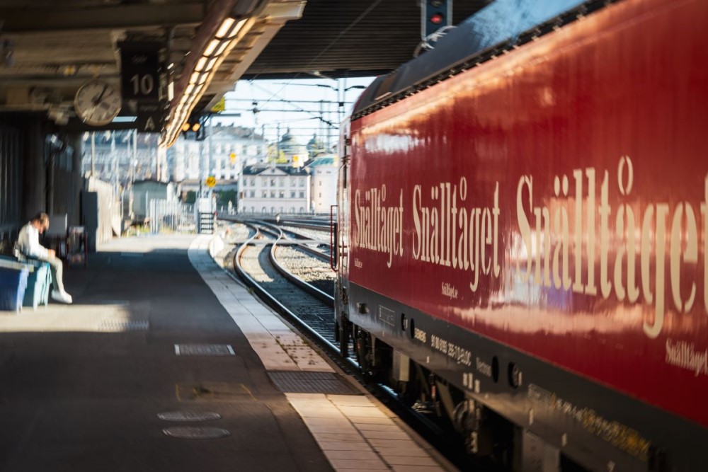 Foto:  Snälltåget 