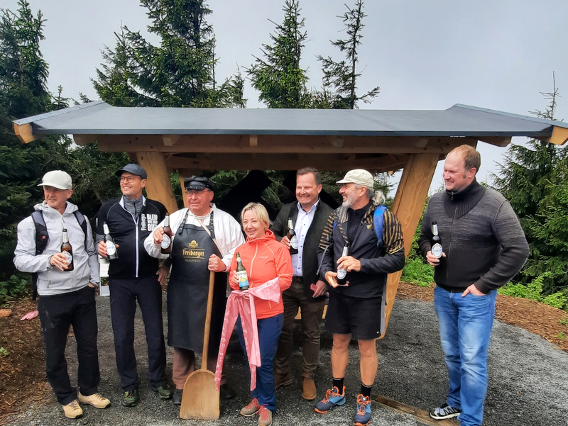 Einweihung des Freiberger Rastplatz am Kammweg. Foto: TVE