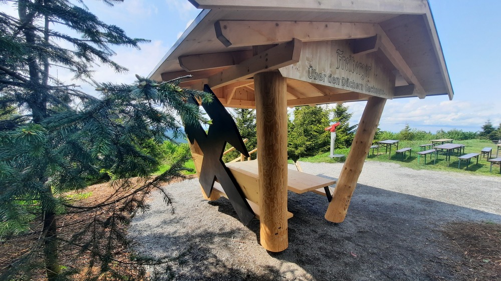 Freiberger Rastplatz am Kammweg  Fichtelberg. Foto:ŦVE