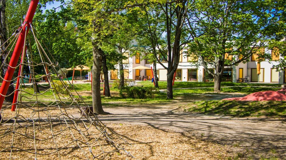 Außengelände Kita Pfiffikus“ © EB Kita I Kita Pfiffikus I Marion Dunger