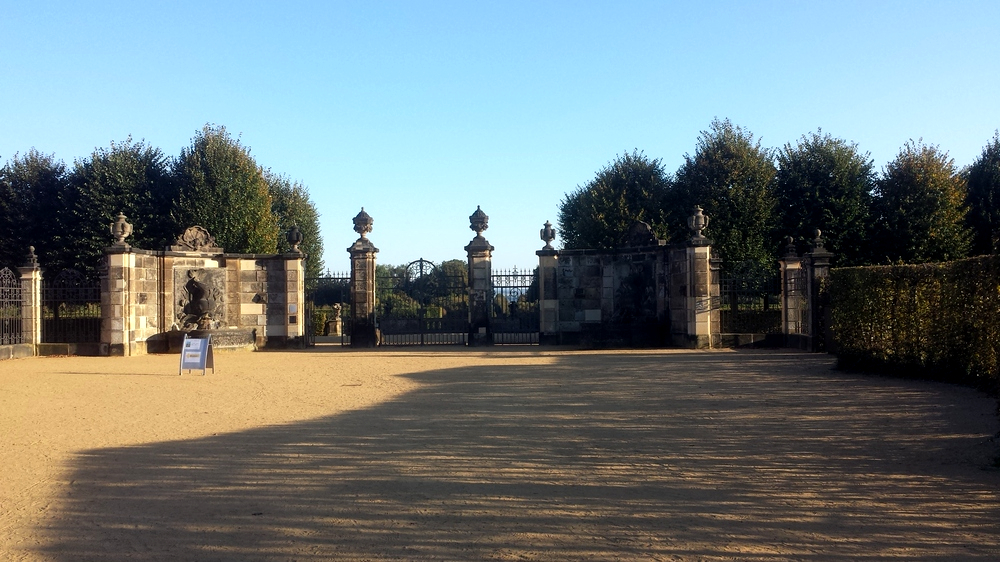 Eingang zum Barockgarten Großsedlitz . Foto: Meidresden.de