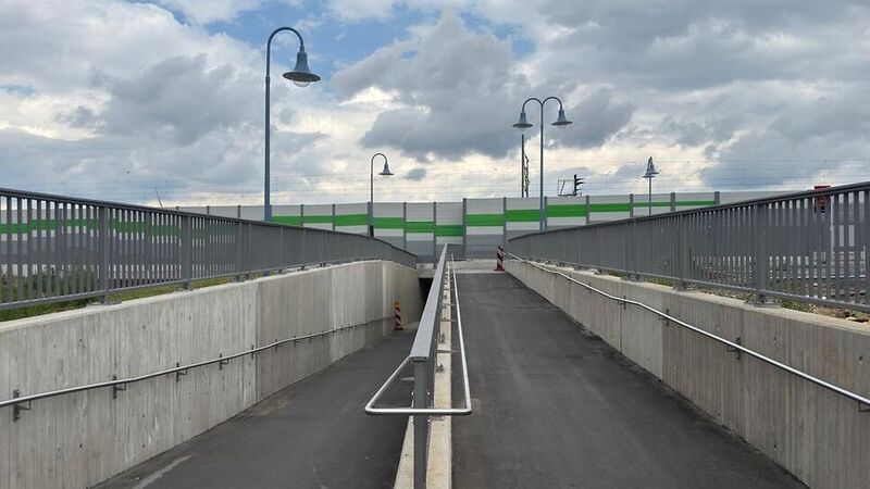 Unterfuehrung Haltepunkt Glaubitz . Foto:DB AG/Jörn Daberkow