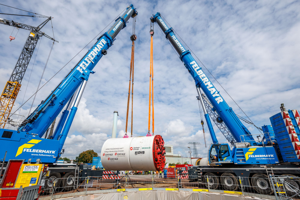 EinhubTunnelbohrmaschine NossenerBrücke   Foto: © SachsenEnergie