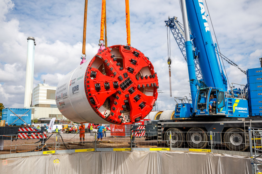 EinhubTunnelbohrmaschine NossenerBrücke   Foto: © SachsenEnergie