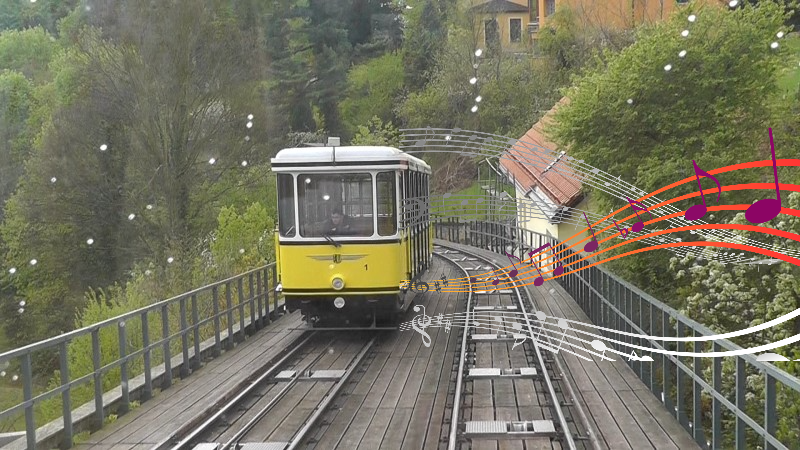 DVB Chor lädt am Stadtfestsamstag zum mitsingen an den Dresdner Bergbahnen  ein. Foto: MeiDresden.de (Bildmontage)