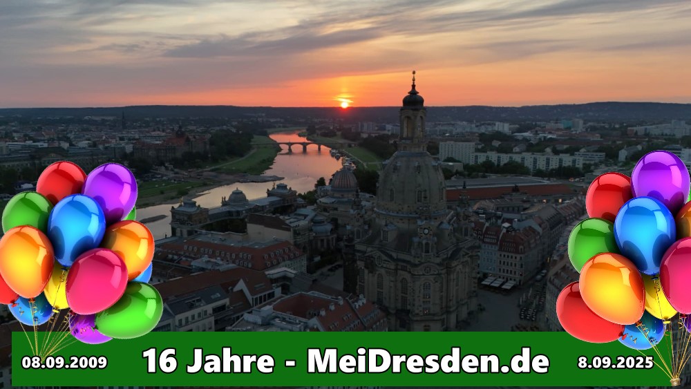 16 Jahre MeiDresden.de – Ein bedeutendes Jubiläum im "digitalen Stadtleben"   Foto: Leserfoto   Grafiken Pixabay