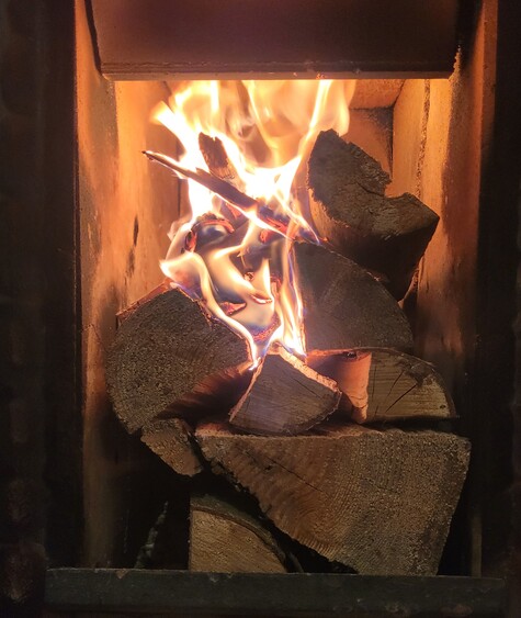 Die aktuelle Heizperiode geht gerade zu Ende. Doch der nächste Winter kommt bestimmt. Sind die Holzscheite ausreichend getrocknet, können sie rußarm und sauber im Ofen verbrennen und für gemütliche Wärme sorgen.. Foto: Hp. Mayr